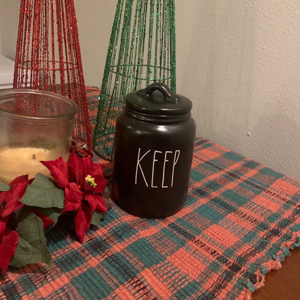 Rae Dunn Black Keep Canister